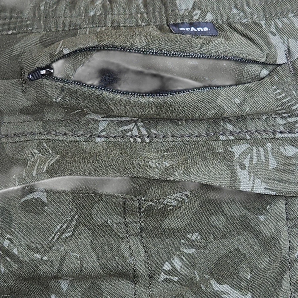 Prana Shorts 12 Green Camo Stretch 5